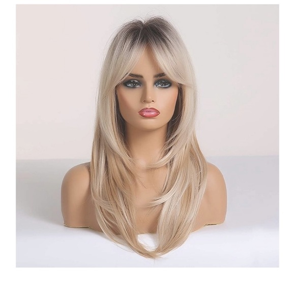 ?️ Dark Roots Layered Synthetic Hair Wigs  main image 6